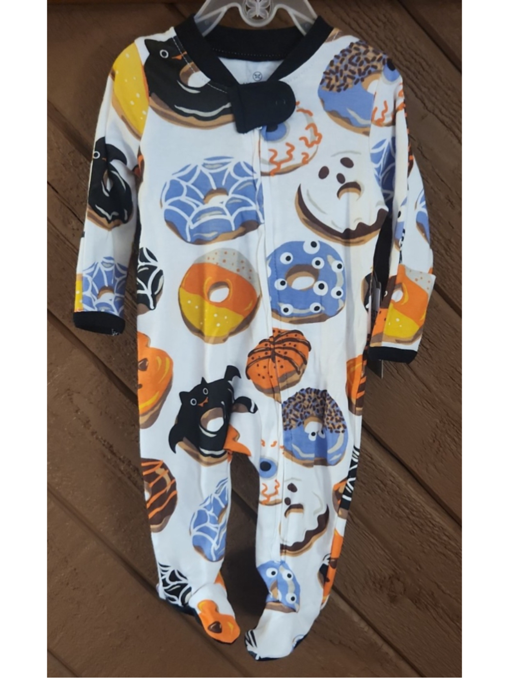 Baby Boy Halloween Donut Sleep and Play Size 0-3 months